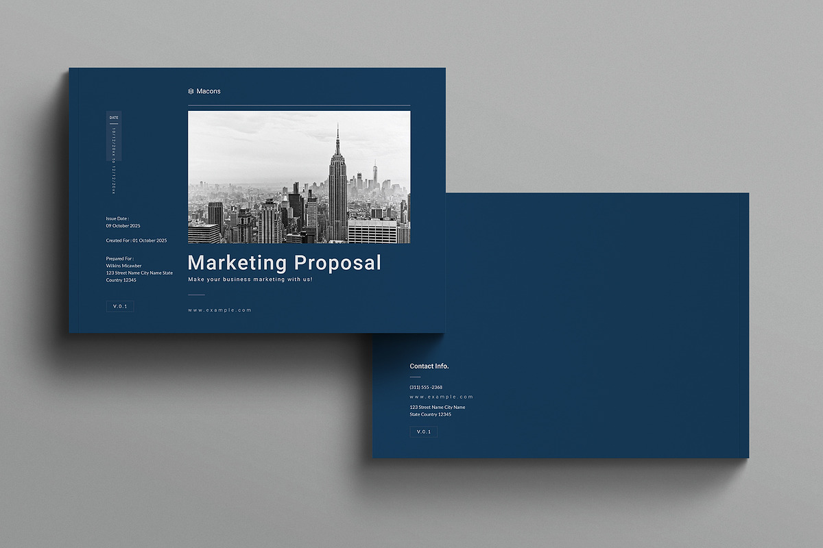 Marketing Proposal Landscape, a Brochure Template by E-Type