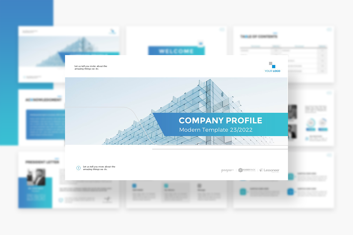 Company Profile PPT, a Presentation Template by Template Zone (Photo 1 of 5)