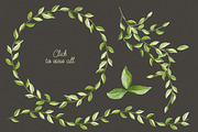 Foliage. Elegant floral set, an Illustration by NataliVA (Thumbnail 4 of 4)