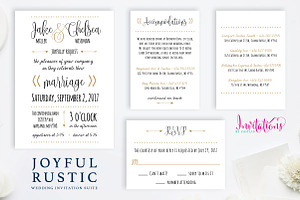 Rustic Wedding Invitation Suite