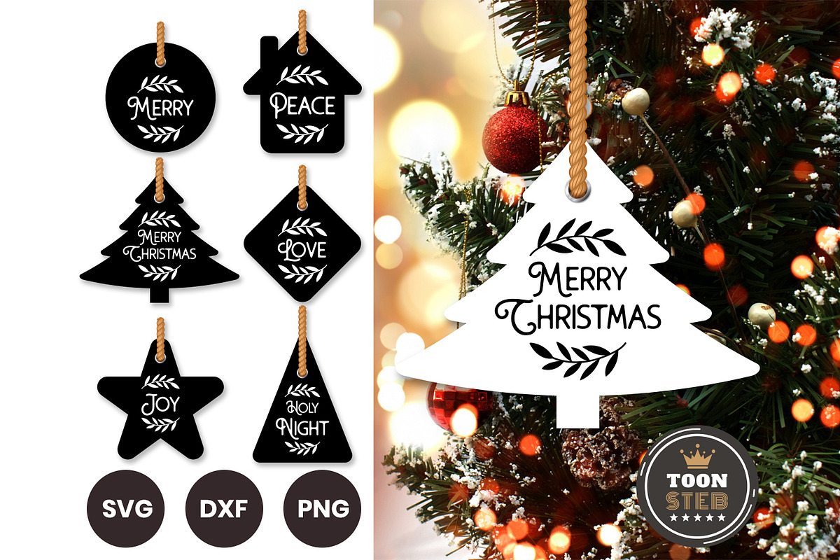 Christmas decorations svg Vol 1, a Decorative Illustration by Toonsteb (Photo 4 of 7)