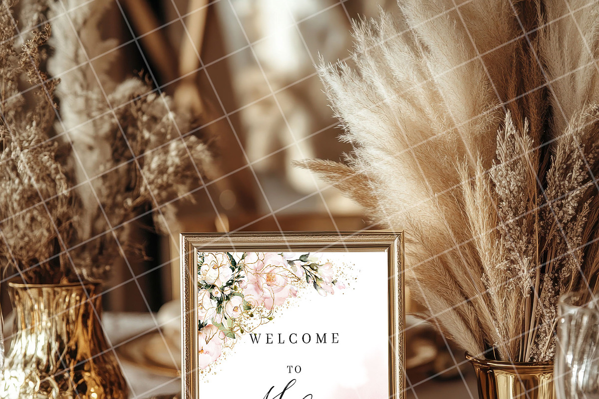 Boho 8x10 table sign number mockup, an Advertising Mockup by Blush Roses Print (Photo 4 of 8)