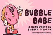 BubbleBabe | Handwritten Font, a Sans Serif Font by OneTen The Studio (Thumbnail 1 of 8)