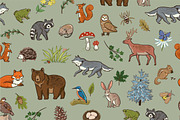 Woodland Alphabet, an Animal Illustration by GooseFrol (Thumbnail 8 of 10)