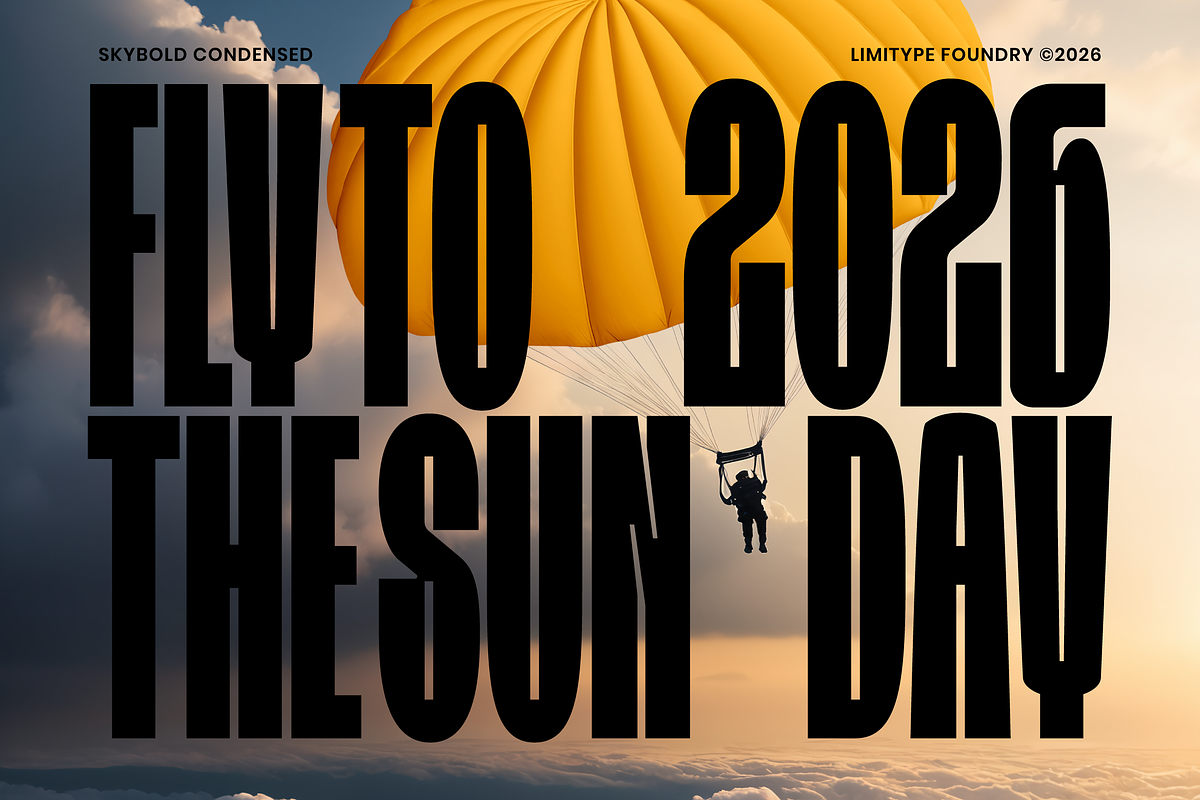 Skybold - Condensed Font, a Sans Serif Font by limitype (Photo 6 of 12)