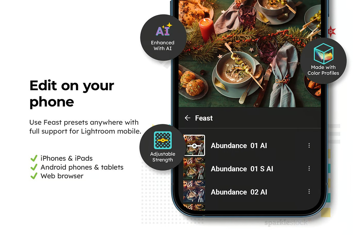 20 Feast Lightroom Presets and LUTs, a Preset Add-On by skybluecreative (Photo 5 of 12)