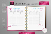 Weekly Calendar | InDesign Template, a Stationery Template by Planner Templates (Thumbnail 19 of 23)