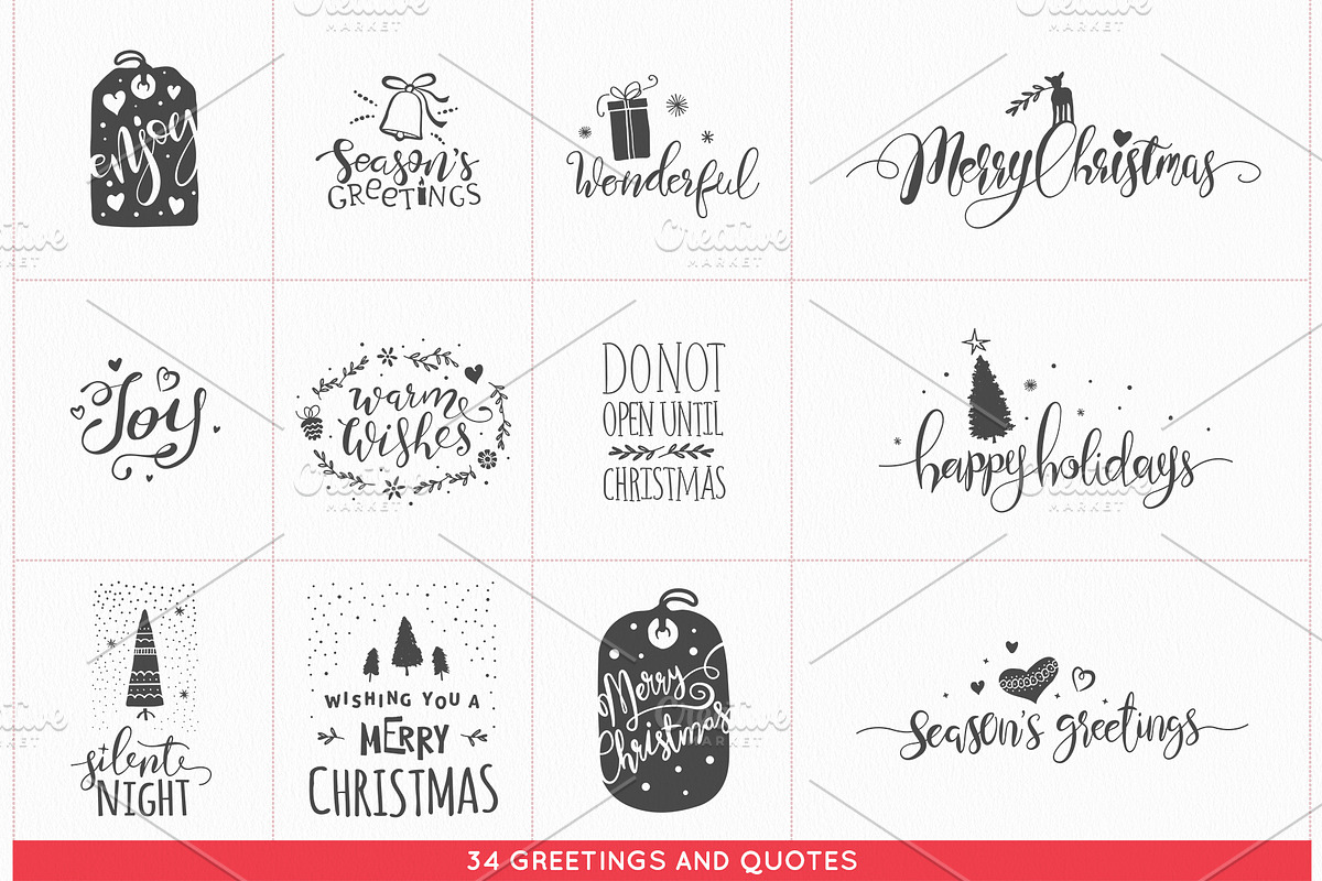 Christmas Mega Pack, a Decorative Illustration by Mera Pixels (Photo 4 of 7)