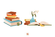 Stacks of books and textbooks, an Education Illustration by vik.stock (Thumbnail 7 of 8)