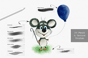 Whimsical Texture for Procreate, a Brush Add-On by Sofydoll Designs (Thumbnail 2 of 7)