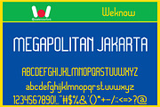 Megapolitan Jakarta font, a Font by weknow (Thumbnail 1 of 5)