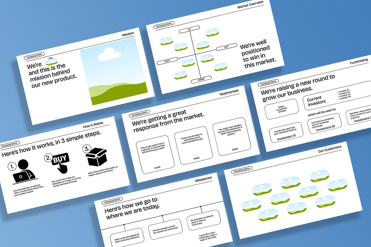 Pitch Presentation Startup Template, a Presentation Template by Tasha's Verse (Photo 2 of 3)