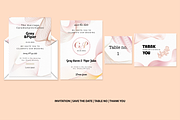 Rose golden wedding pack template, an Invitation Template by Motivation Art (Thumbnail 3 of 6)