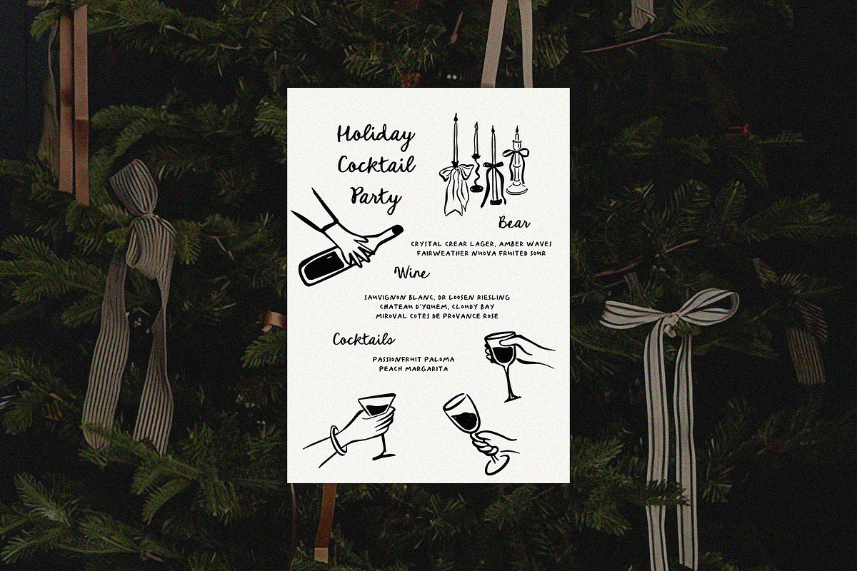 Hand Drawn Whimsical Christmas | SVG, a Seasonal Illustration by Calamar Studio (Photo 5 of 25)