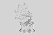 Gramophone 3d model, an Object 3D Model by fahad121 (Thumbnail 7 of 7)