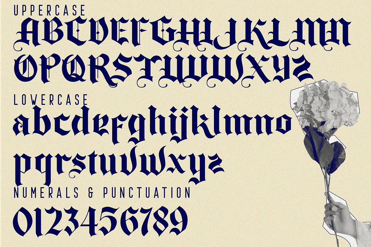 Aubange Belgium Font, a Blackletter Font by 177Studio (Photo 6 of 6)