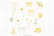 Silly goose and daisy - clipart, an Animal Illustration by Lolytop Studio (Thumbnail 4 of 4)