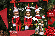 Funny Elf Family Christmas Card PSD, a Card Template by HaywireMedia & Mockups (Thumbnail 5 of 5)