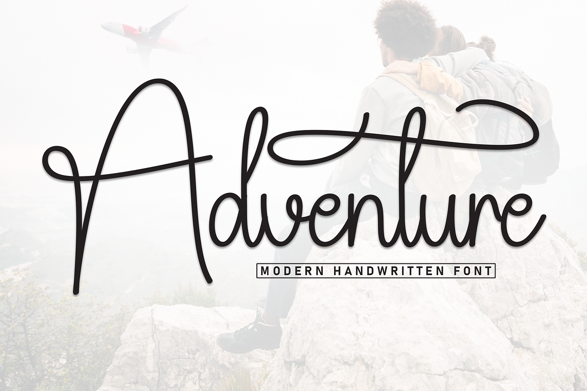 Adventure | Script Font, a Handwritten Font by Scratchones (Photo 1 of 9)