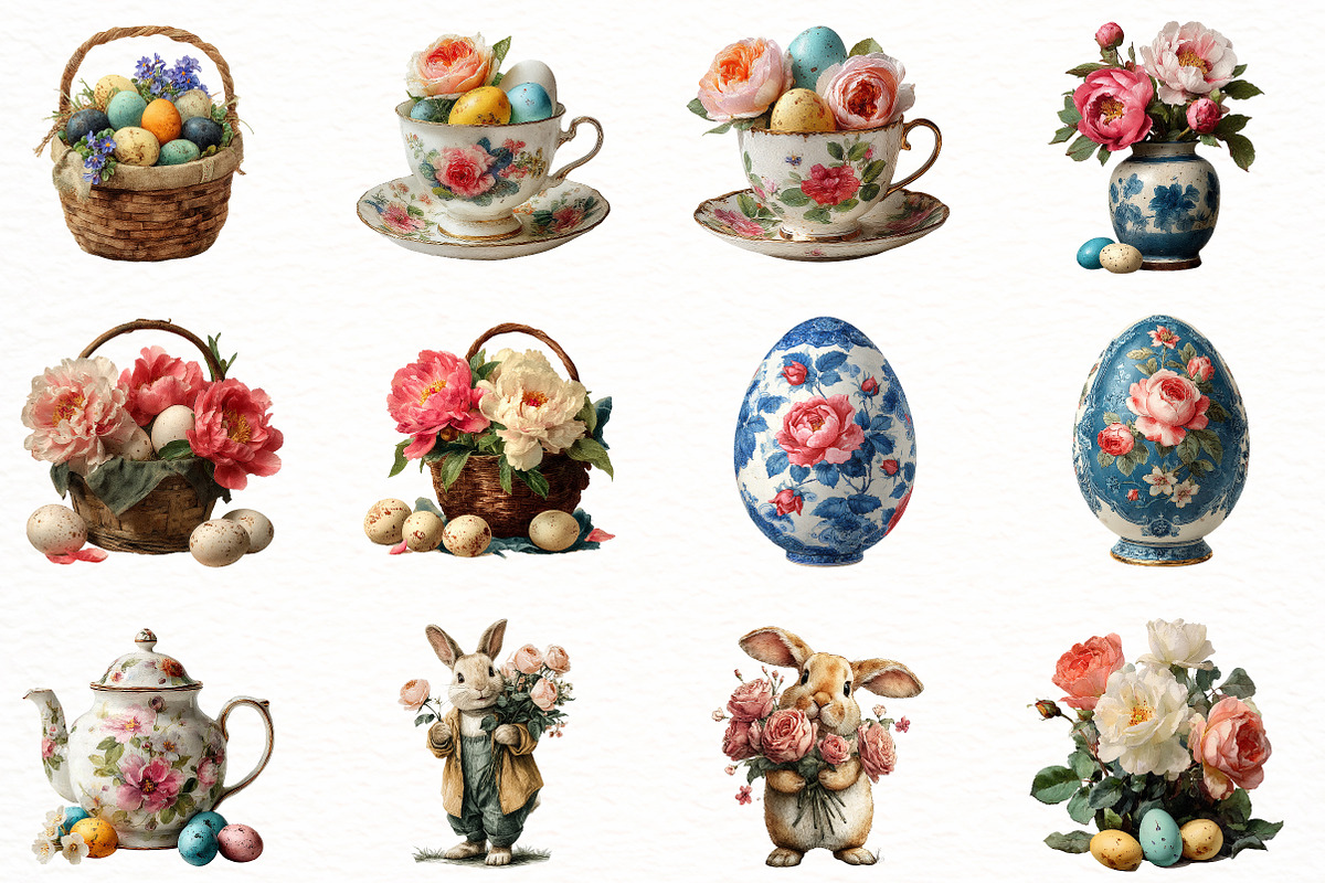 Watercolor easter egg Clipart, an Illustration by Designworld (Photo 3 of 8)