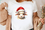 Funny Festive Sheep Faces, a Seasonal Illustration by CreationArt (Thumbnail 6 of 7)