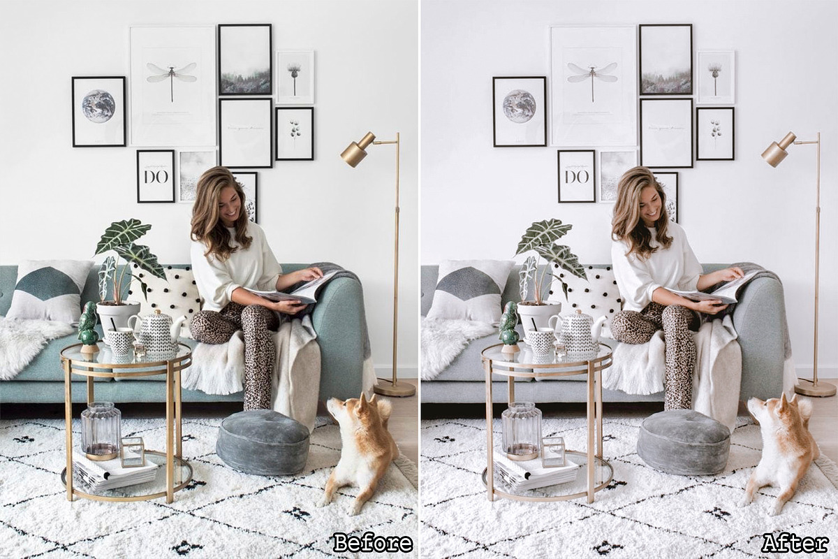 5 Clean Home Lightroom presets, a Preset Add-On by Presets by Yevhen (Photo 6 of 9)