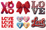 Faux Yarn Valentine’s Day Png Bundle, a Seasonal Illustration by RobertsArt (Thumbnail 2 of 6)