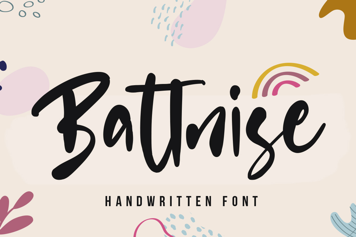 Battnise ~ Brush Font