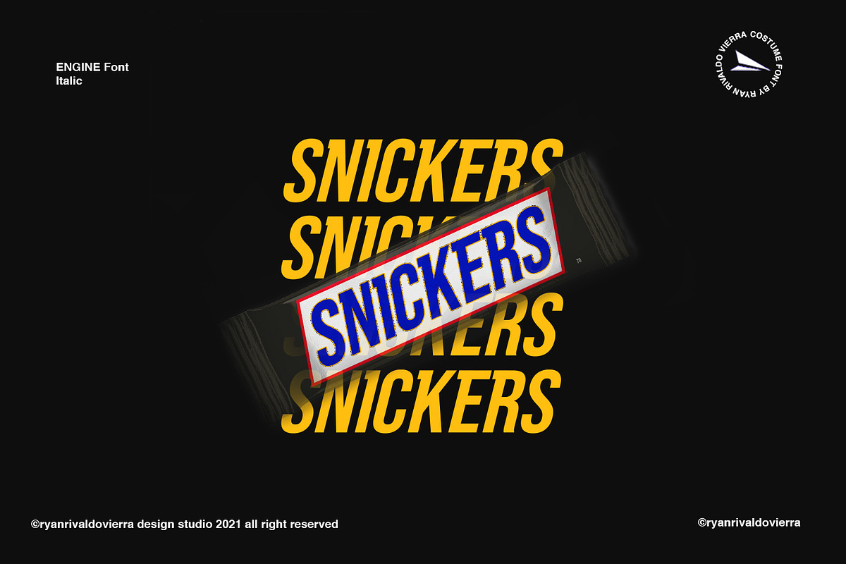 Engine font, a Sans Serif Font by Ryan Rivaldo Vierra (Photo 8 of 8)