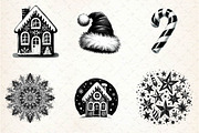 Black and White Christmas Sublimatio, an Illustration by CreationArt (Thumbnail 4 of 5)