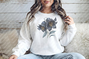 Glitter Luxury Black Spring Flower, an Illustration by Watercolor design (Thumbnail 7 of 12)