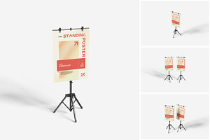 Standing Poster Mockup