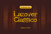 Lazover Classico Decorative Typeface, a Script Font by mesuka (Thumbnail 1 of 5)
