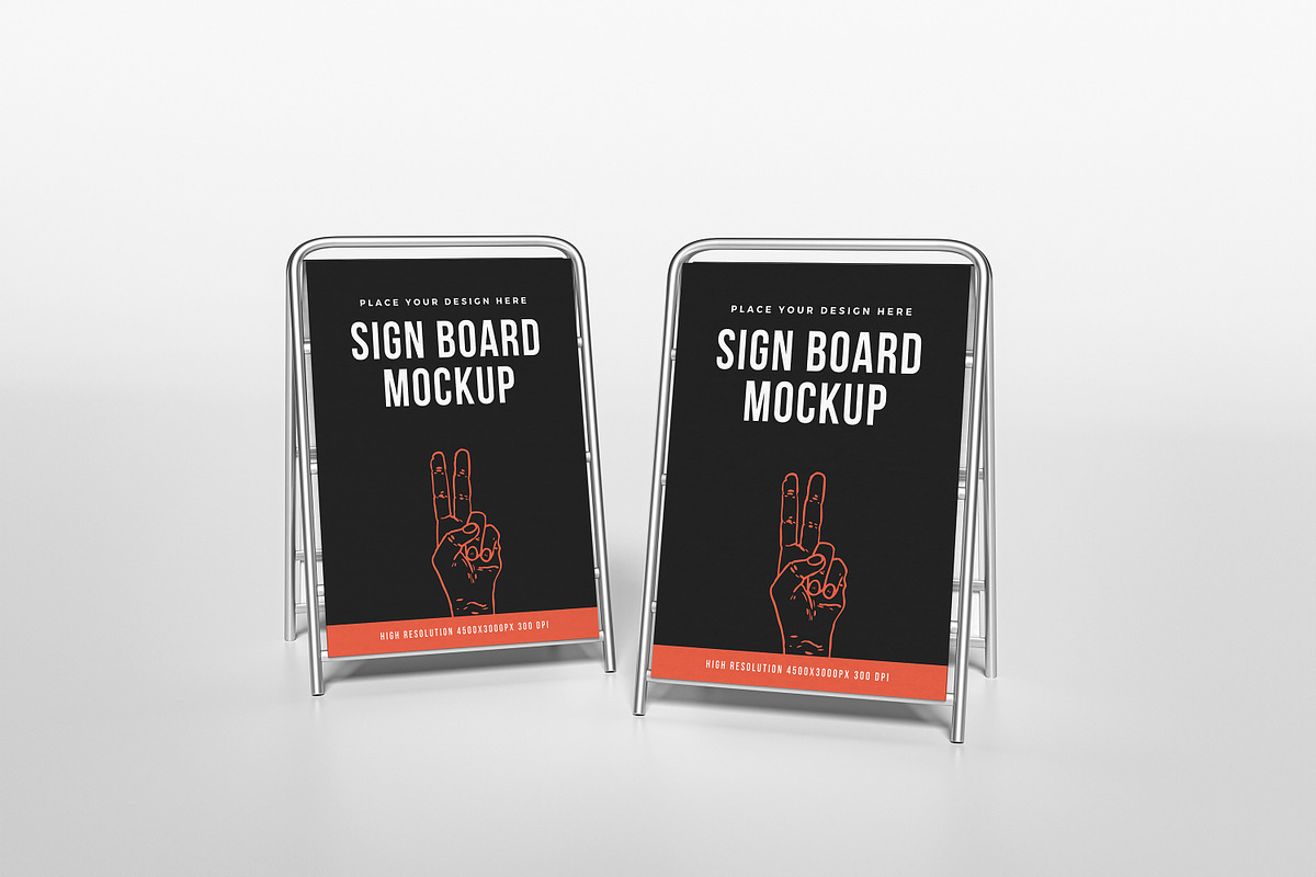 Sign Board Mockup, an Advertising Mockup by AnasStudio