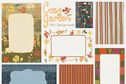 Fall Floral Backgrounds & Overlays, a Decorative Illustration by whiteheartdesign (Thumbnail 8 of 19)