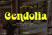Cendolia - Groovy Retro Font, a Serif Font by Say Studio (Thumbnail 1 of 13)