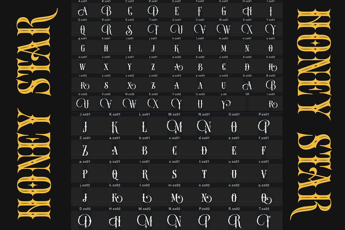 Soney - Blackletter with Alternate, a Blackletter Font by Luna Shop (Photo 5 of 6)