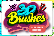 Outline ROUND Brush Set, a Brush Add-On by Magnatype (Thumbnail 4 of 8)