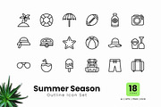 Summer Season Outline Icons, an Outline Icon by Zeer Graphic (Thumbnail 2 of 2)