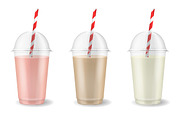 Plastic disposable cup. Vector set., a Food Illustration by Gomolach (Thumbnail 3 of 5)