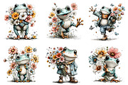 Whimsical Spring Frog Clipart, an Illustration by Dream Creation (Thumbnail 5 of 6)