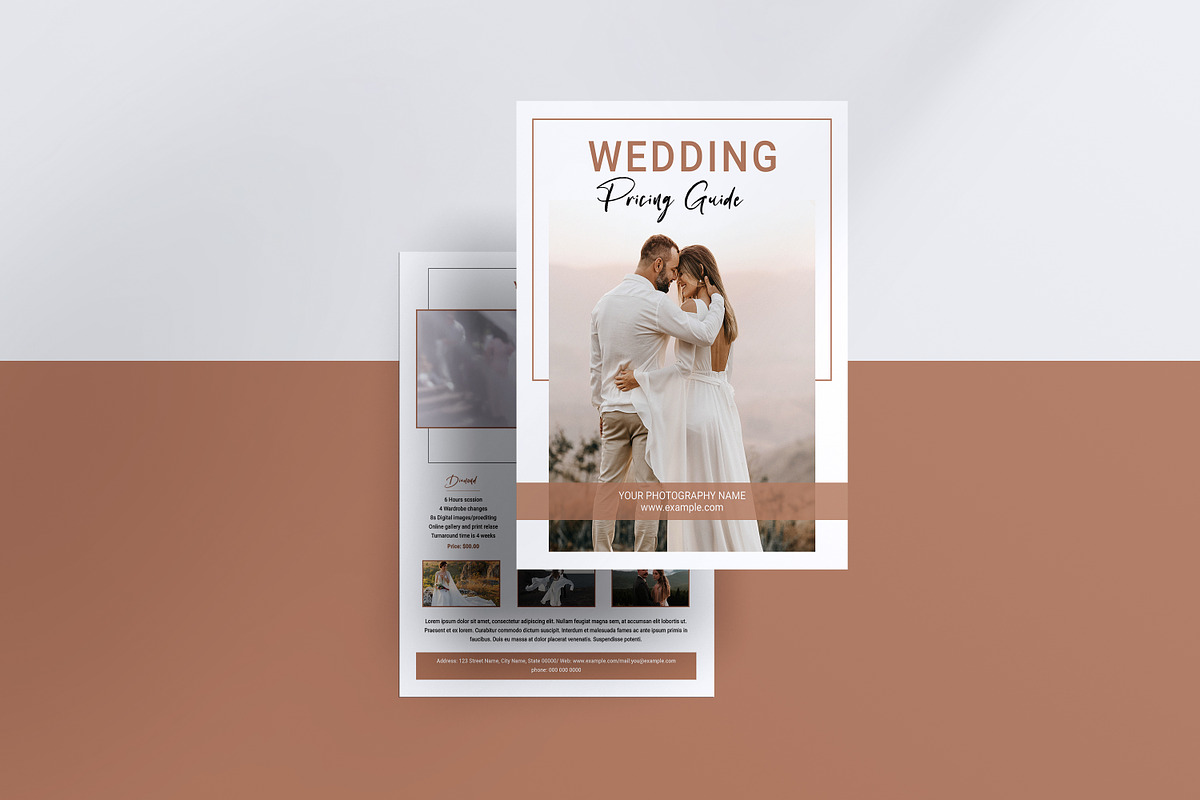 Wedding Price Guide Template, a Flyer Template by crazyOWL (Photo 3 of 4)