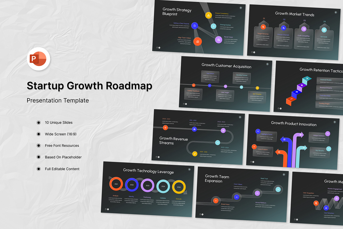Startup Growth Roadmap PowerPoint