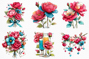 Romantic Roses Valentine's Day Png, an Illustration by Craft Nest (Thumbnail 3 of 11)