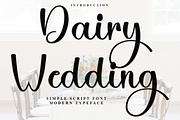 Dairy Wedding, a Handwritten Font by InermediaSTUDIO (Thumbnail 1 of 8)