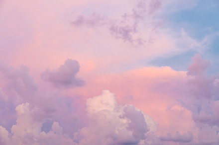 Colorful clouds on sunset sky containing abstract, art, and artistic, a Nature Photo by Irina Moskalev