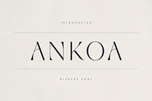 Ankoa – A Refined Display Font