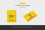 Foil Sachet Packaging Mockup Set, a Packaging Mockup by Country4k (Thumbnail 4 of 4)