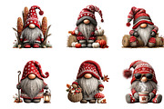 Autumn Gnome Watercolor Clipart, a Seasonal Illustration by CreationArt (Thumbnail 3 of 5)