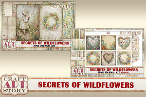 Wildflowers Junk Journal Pages